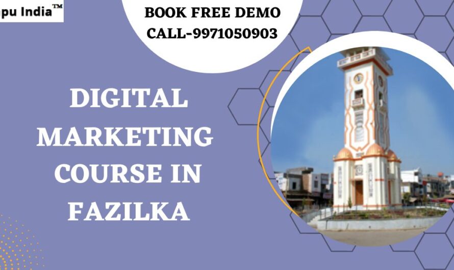 Best Digital Marketing Course in Fazilka with 100% Job Placements