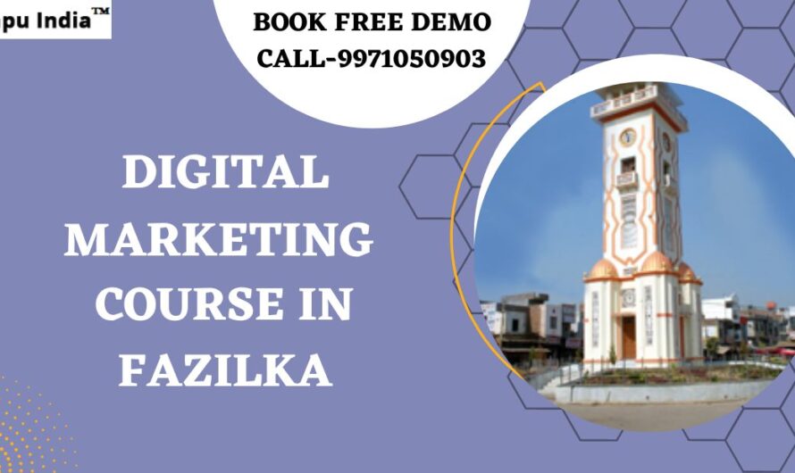 Best Online Digital Marketing Course in Fazilka with 100% Job Placements