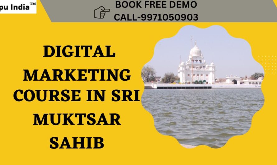 Best Digital Marketing Course in Sri Muktsar Sahib with 100% Placement