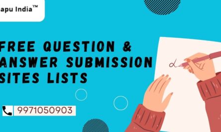 Free Question & Answer Submission Sites Lists